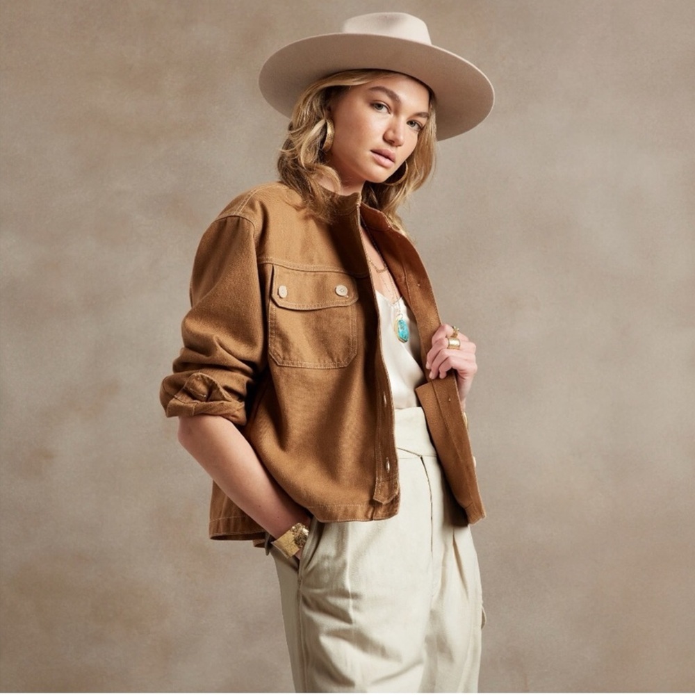 BR Elevated Caramel Shirt Jacket